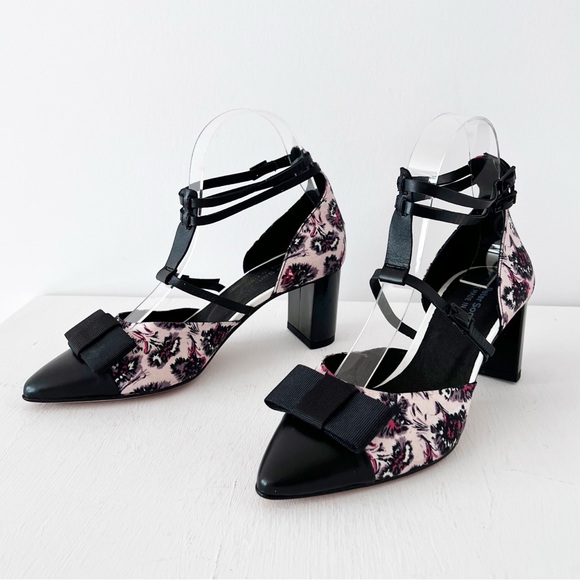 Anthropologie Beaubourg Gladiator Heels by Peter Som Size 36‎ NWOB Bow Floral
